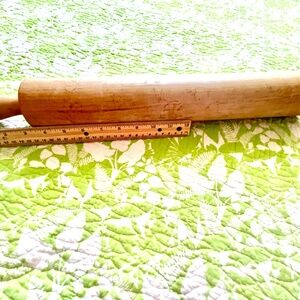 Antique Unusual For the BAKER or BAKERY!!    Very Large Antique Rolling Pin....